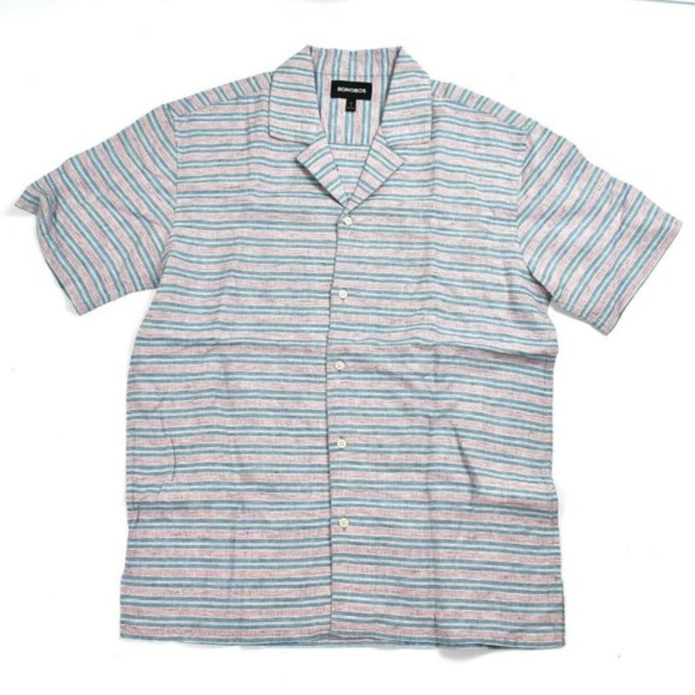 Bonobos Men NEW Short Sleeve Shirt Button Regular